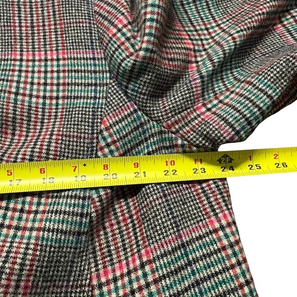 Talbots Womens Shetland Wool Blend Plaid Blazer Size 18W Office Mature Preppy - Picture 8 of 11